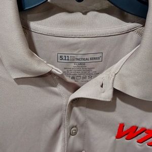 5.11 Men's Tactical Series Size XL Tan Desert dress Polo